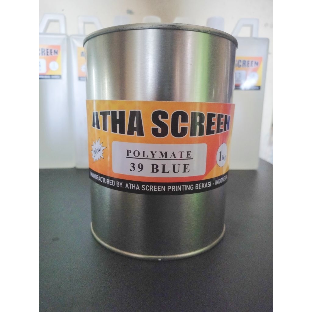 

ATHA SCREEN CAT/TINTA SABLON PLASTIK KARUNG Dll ( Warna Blue )