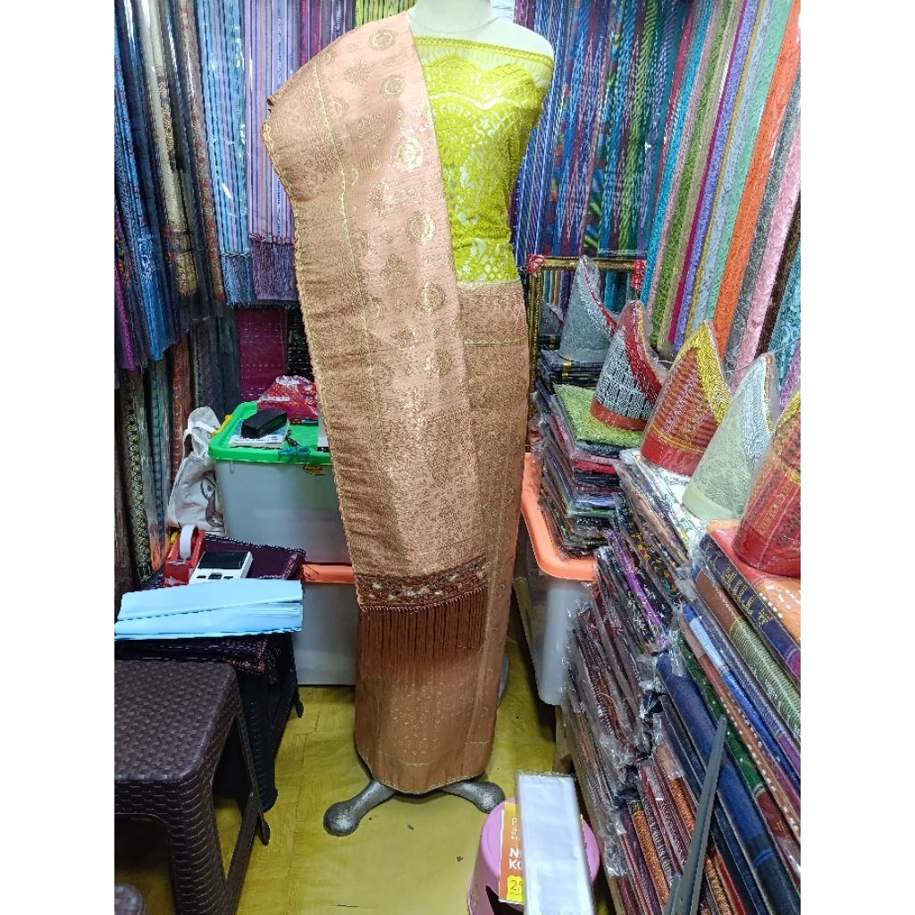 SEMI Songket Mesin Tumtuman +Semi Songket Bordir