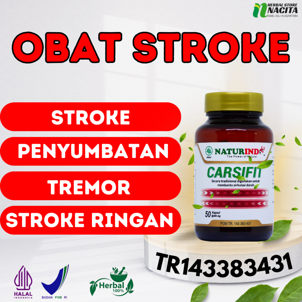 Carsifit Obat Stroke Penyumbatan Otak Tremor Gagap Kelumpuhan Herbal Alami Ampuh