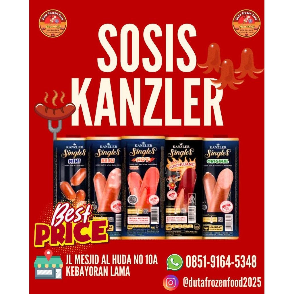 

sosis baso kanzler singgel, sosis / baso siap makan