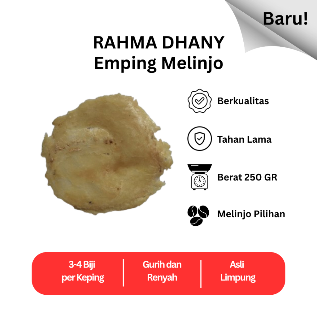 

EMPING MELINJO MENTAH KHAS LIMPUNG 250 GR