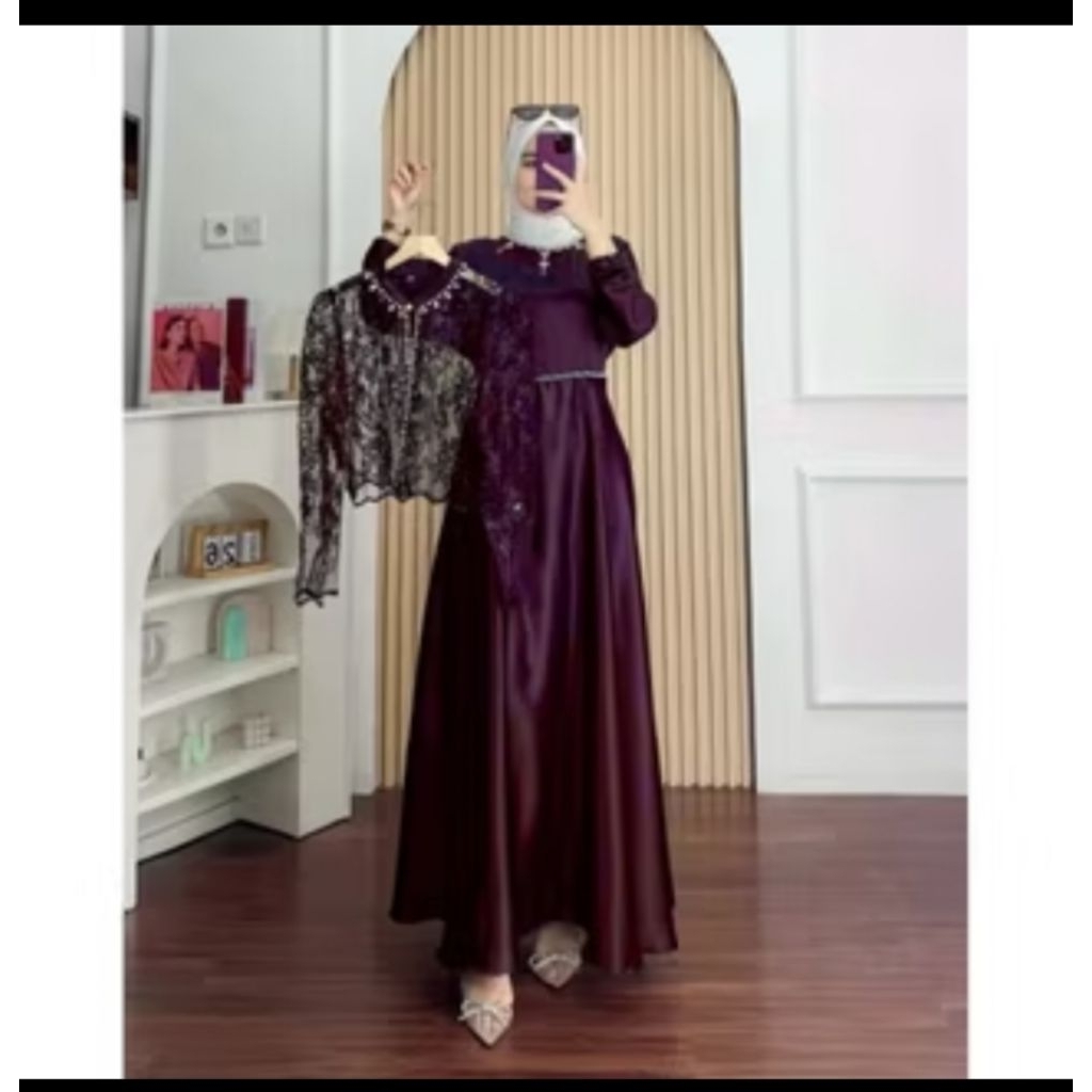sakura drees maxy drees maxy buat kondangan mix brukat