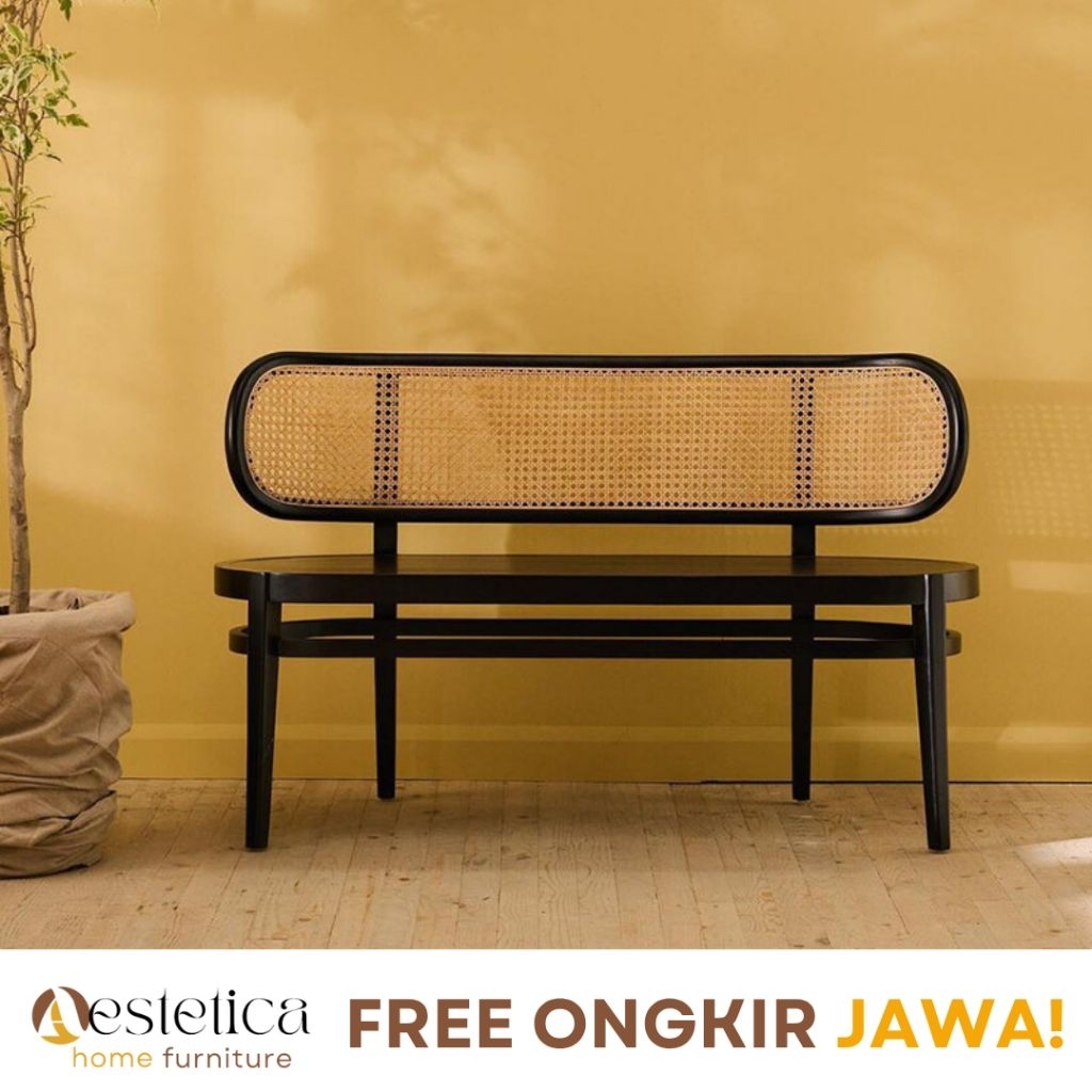 (FREE ONGKIR JAWA) BANGKU PANJANG KAYU / SOFA  KAYU / KURSI KAYU PANJANG / KURSI ROTAN / WOOD BENCH 