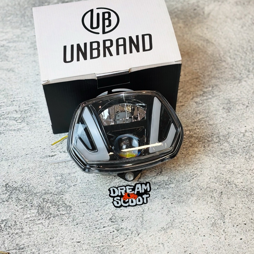 Daymaker Unbrand RGB Model HD Vespa Sprint Vespa Matic Headlamp Vespa Daymaker Vespa sprint Lampu rg