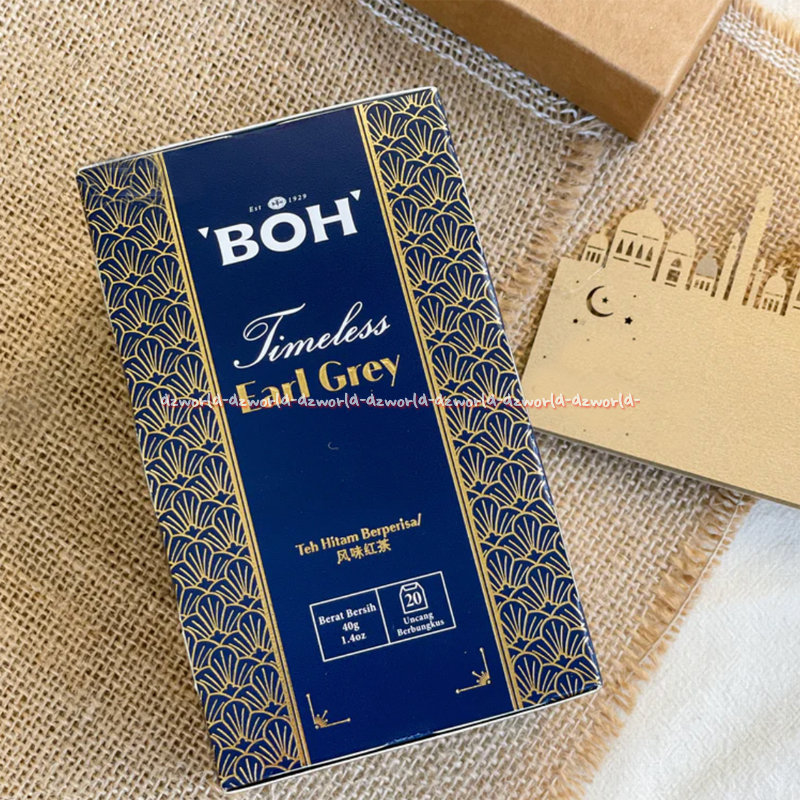 Boh Timeless Earl Grey 20bungkus Teh 40gr Teh Celup Berperisa Teh Aroma Khas Bergamot Yang Enak B O 