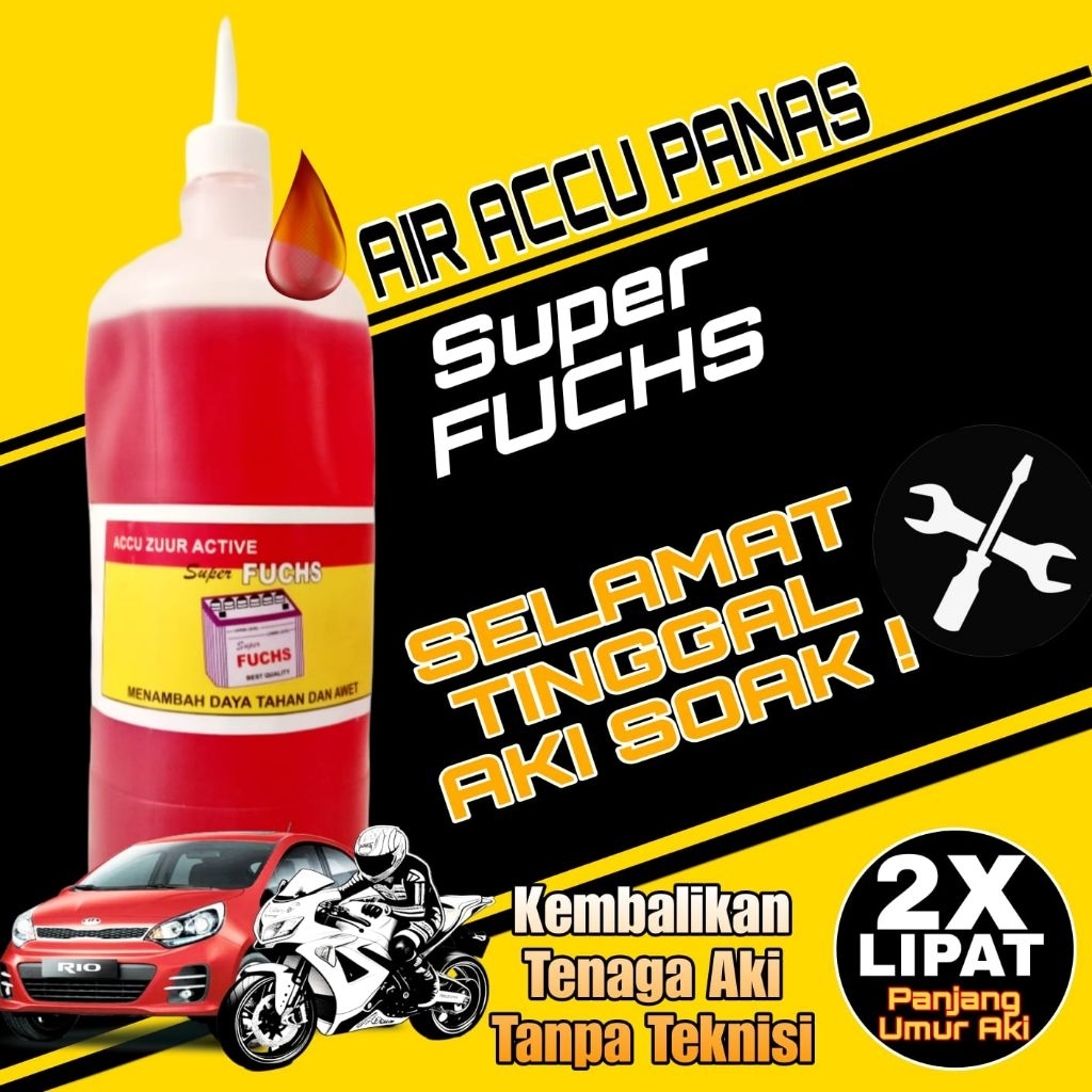 AIR AKI KERING MOTOR MOBIL 600 ML  VITAMIN AKI SUPER FUCHS