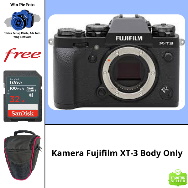 Kamera FujiFilm XT-3 Body Only / Camera Fujifilm / Kamera Mirrorless / Camera Mirrorless