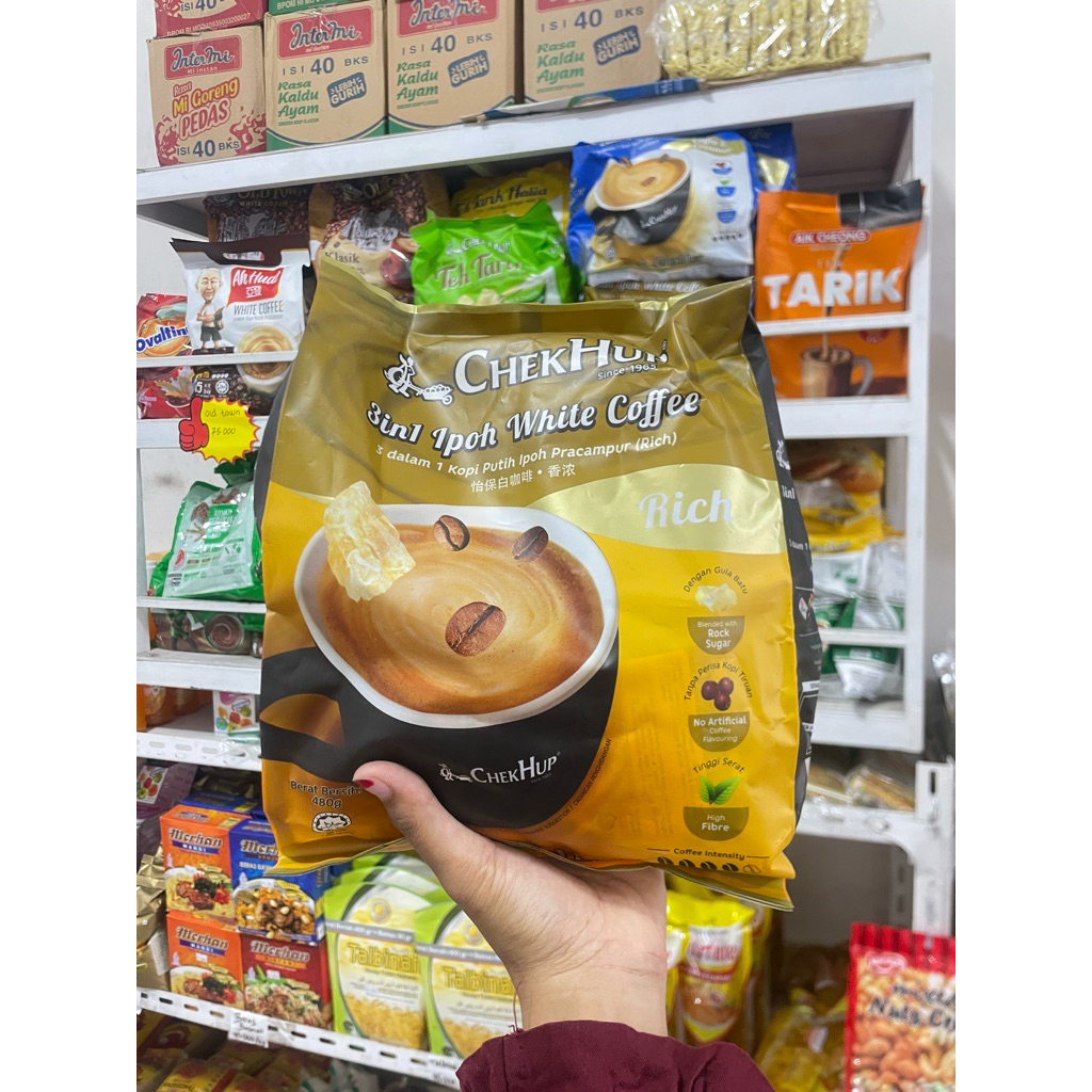 

3 in 1 Ipoh White Coffe Chek Up Rich | Kopi Malaysia 480g
