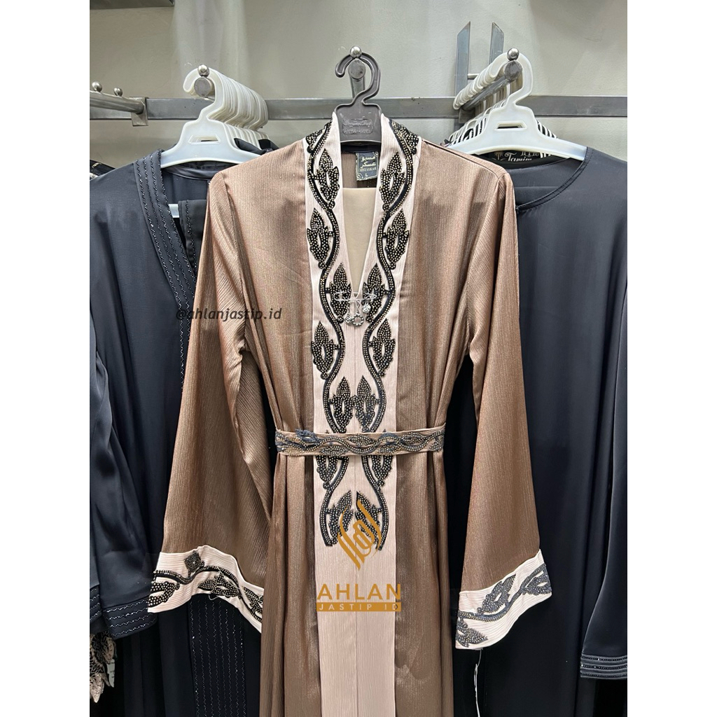 ABAYA MESIR MOTIF BUNGA FULL MANIK || NEW ABAYA FREE PASHMINA || ABAYA IMPOR MESIR ORIGINAL