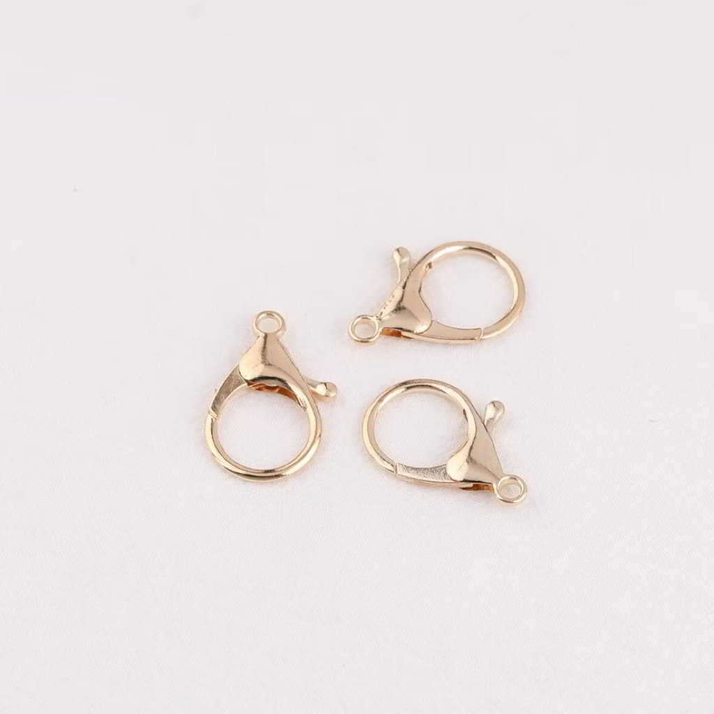 Kokot Lobster Besar Keychain Hiasan Kaitan Gantungan Udang Gold