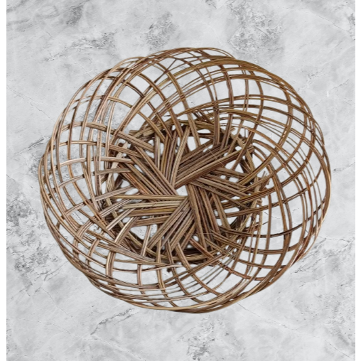 Piring Anyaman / Piring Lidi Anyam Bambu/ Piring Makan Piring Rotan Piring Bambu / piring lidi anyam