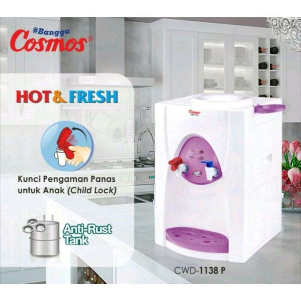 Cosmos Cwd 1138 P Dispenser Air Dispenser Cosmos Cwd1138P Hot & Fresh Cosmos Cwd 1138P Dispenser