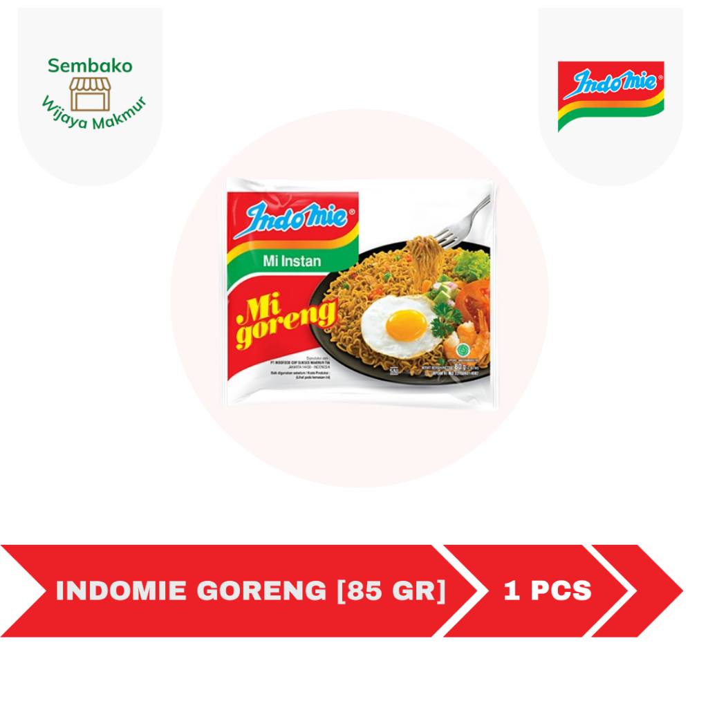 

Indomie Goreng 85 gr / 1 pcs