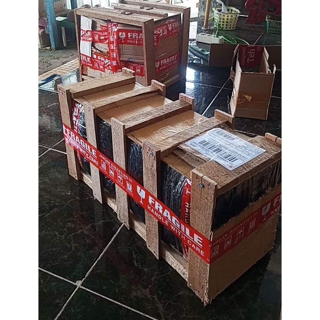 

packing kayu (filter kaca)