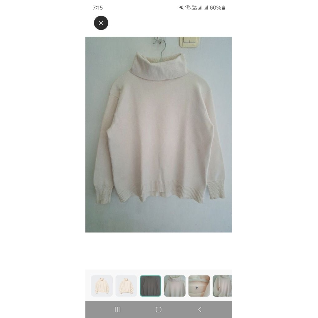 UNIQLO 3D KNIT SOUFFLE YARN LONG SLEEVE SWEATER