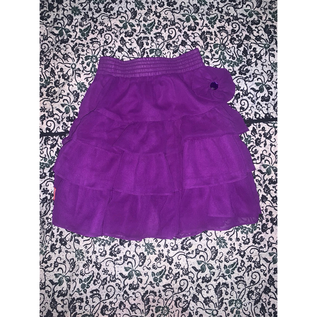 preloved rok anak warna ungu