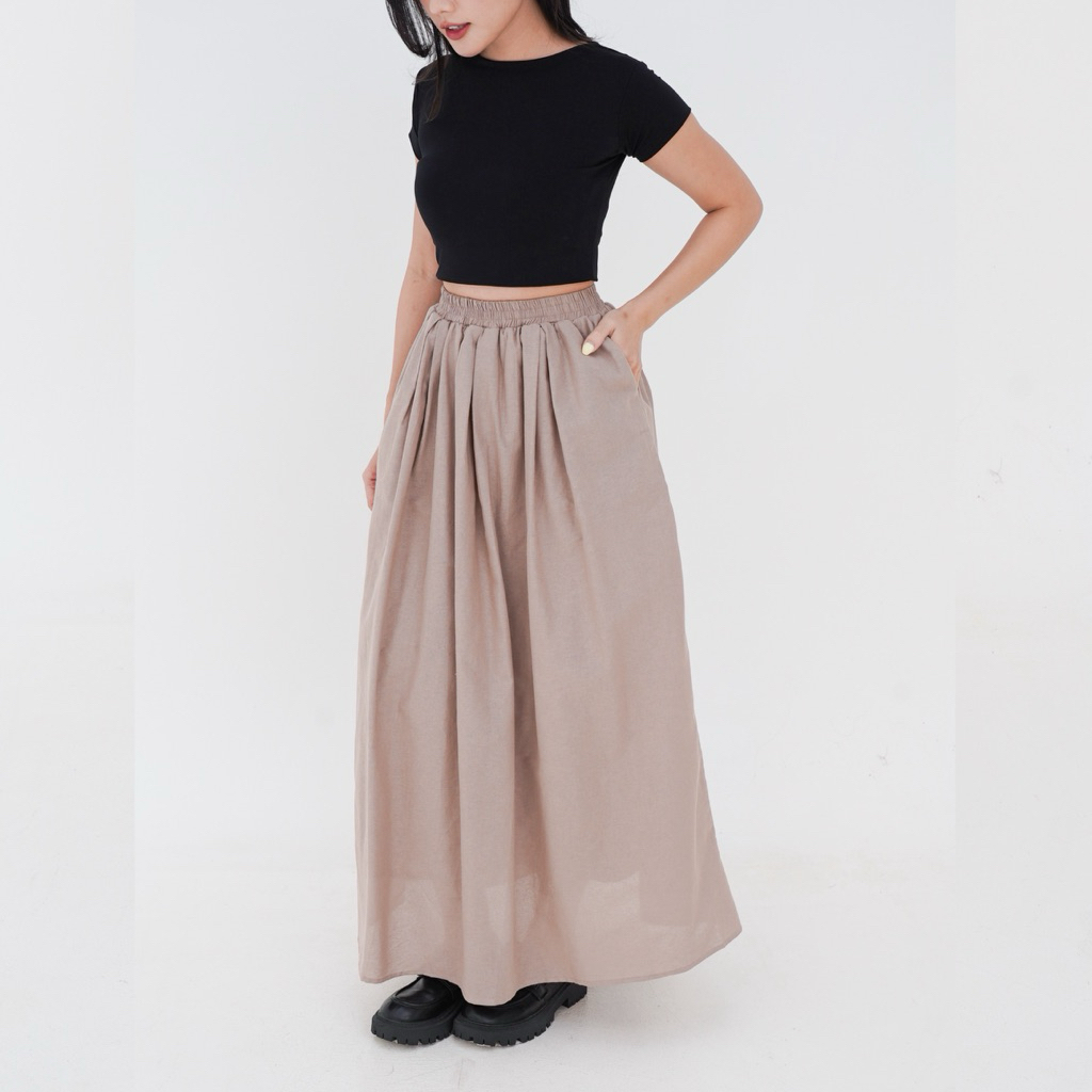 Caynilv - Cania Skirt Rok Basic Linen