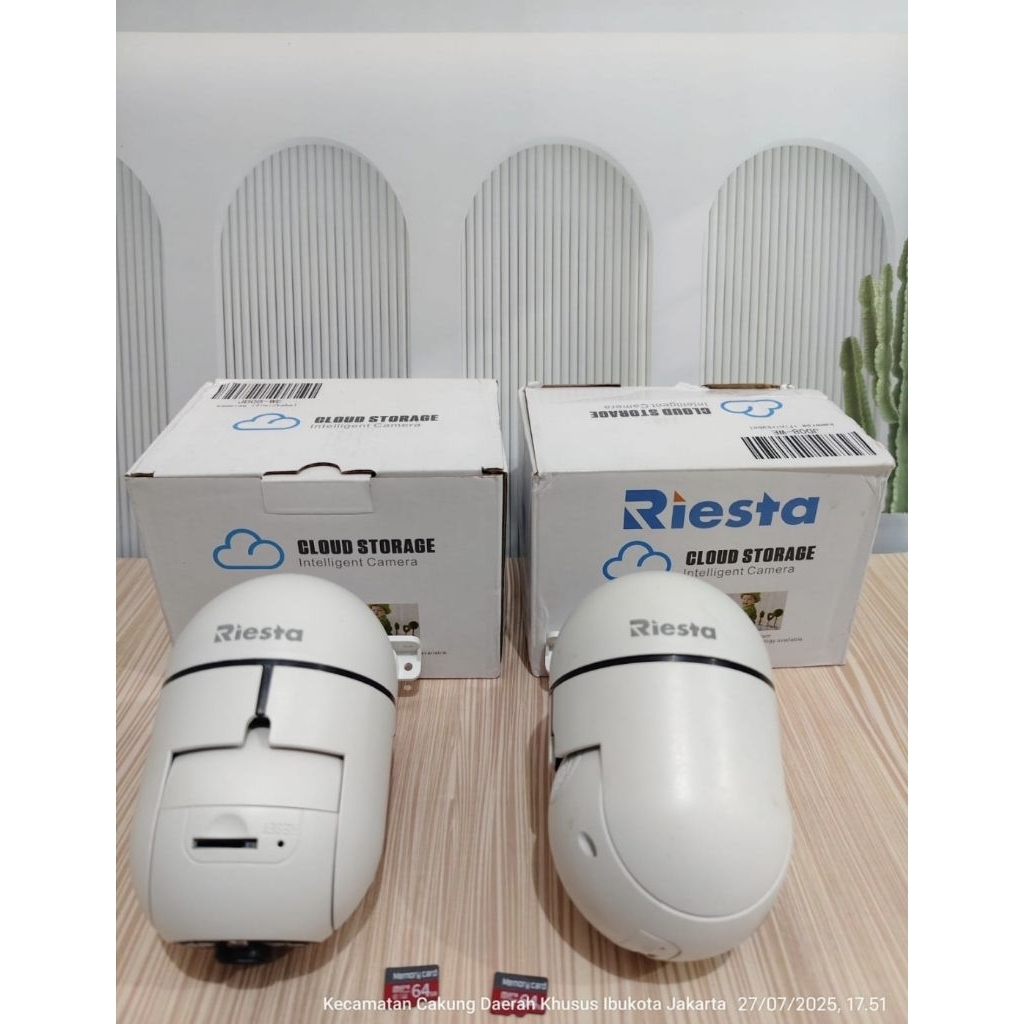 CCTV wifi mini 8mp outdoor full HD+Micro Sd+Adaptor ( 2 pasang CCTV)