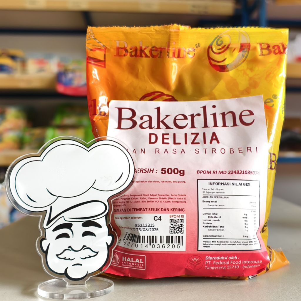 

Selai Stroberi Bakerline 500Gr / Bakerline Delizia Strawberry 500Gr