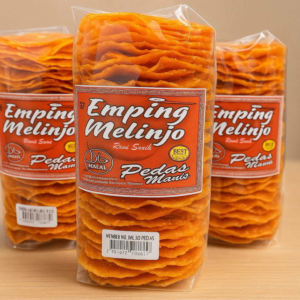 

EMPING MELINJO PEDAS MANIS JUMBO LEBAR MENTAH 500GR ASLI LIMPUNG