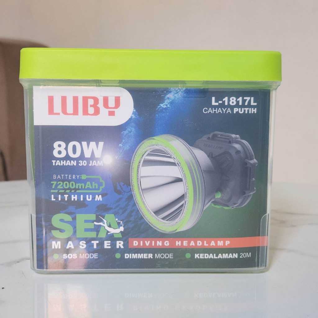 Diving Headlamp Luby 1817 80 Watt / Senter Kepala Luby L1817L / Luby L1817K 80 Watt Selam