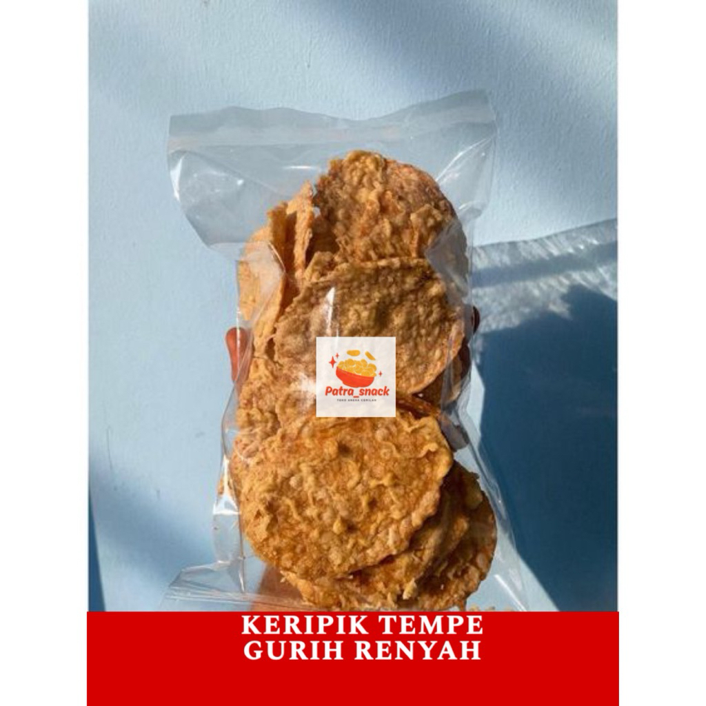 

KERIPIK TEMPE GORENG TEPUNG GURIH RENYAH (150gr)