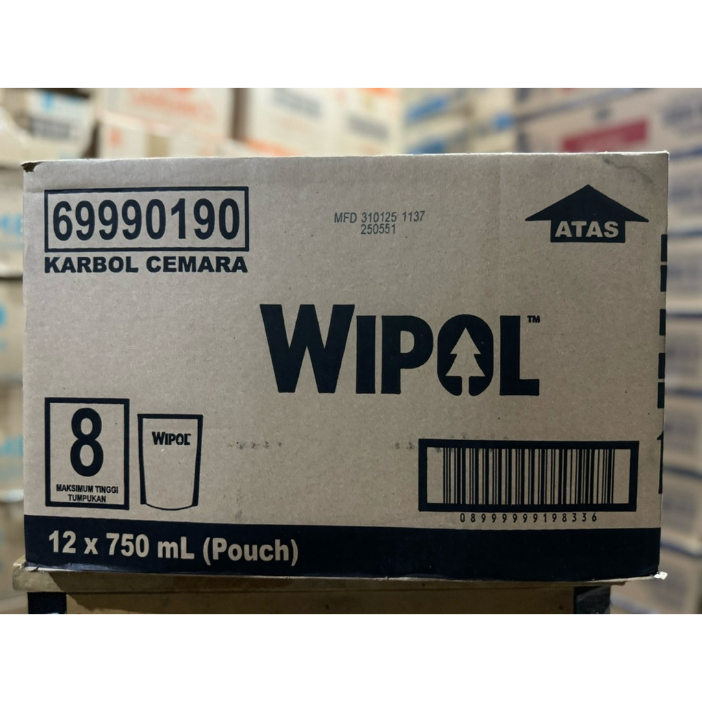 Wipol 750ml @ 12 pcs / 1 dus