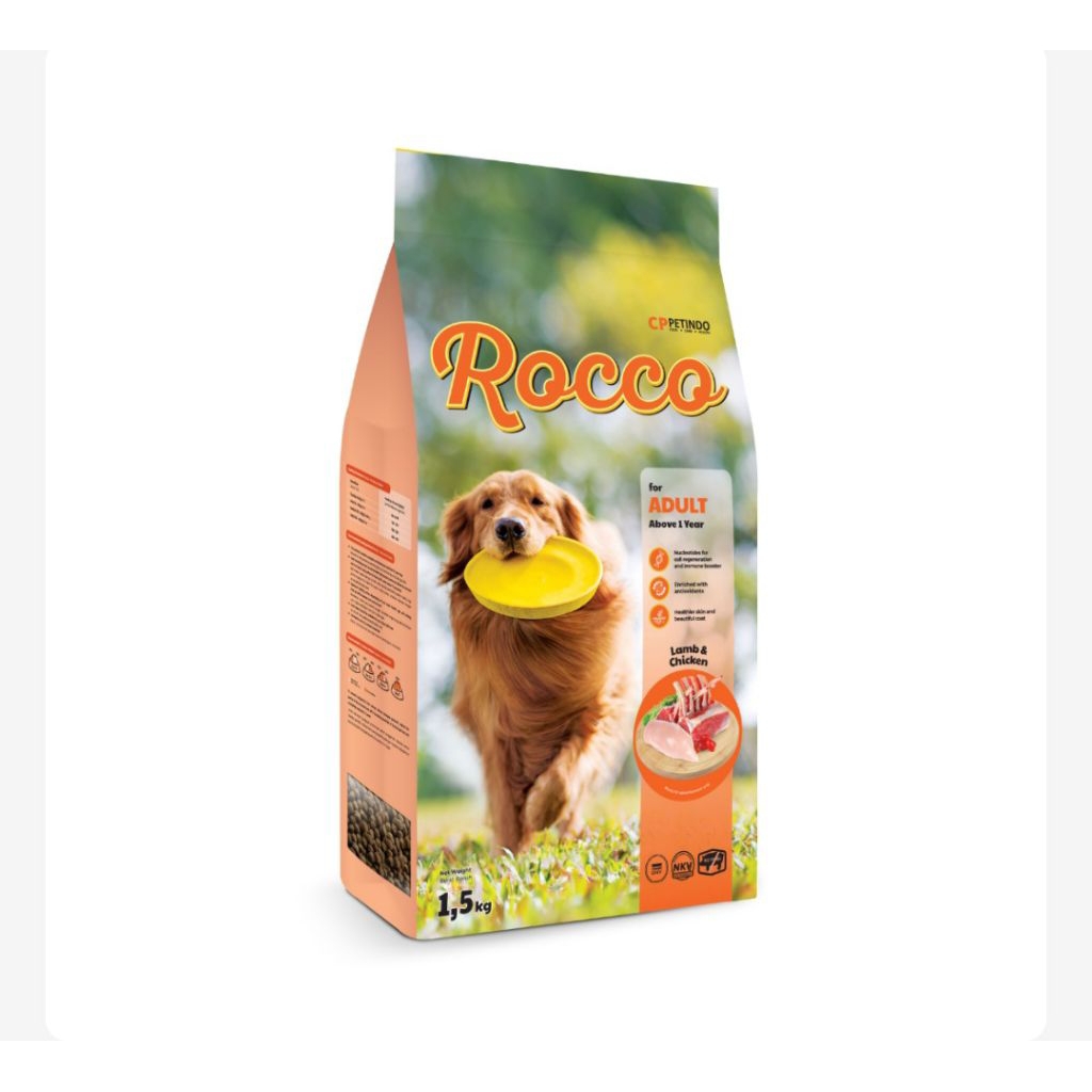 ROCCO DOG FOOD ADULT Beef & Chiken (1,5kg) - ROCCO DOG FOOD Lamb & Chiken (1,5kg)
