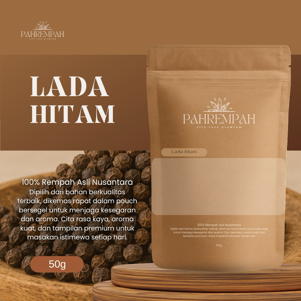 

PAHREMPAH – Lada Hitam Utuh Kualitas Premium Rempah Alami Tanpa Campuran