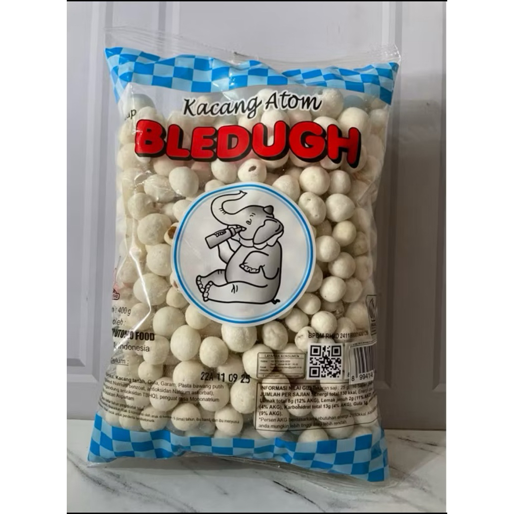 

KACANG ATOM BLEDUGH BERAT 415 gram