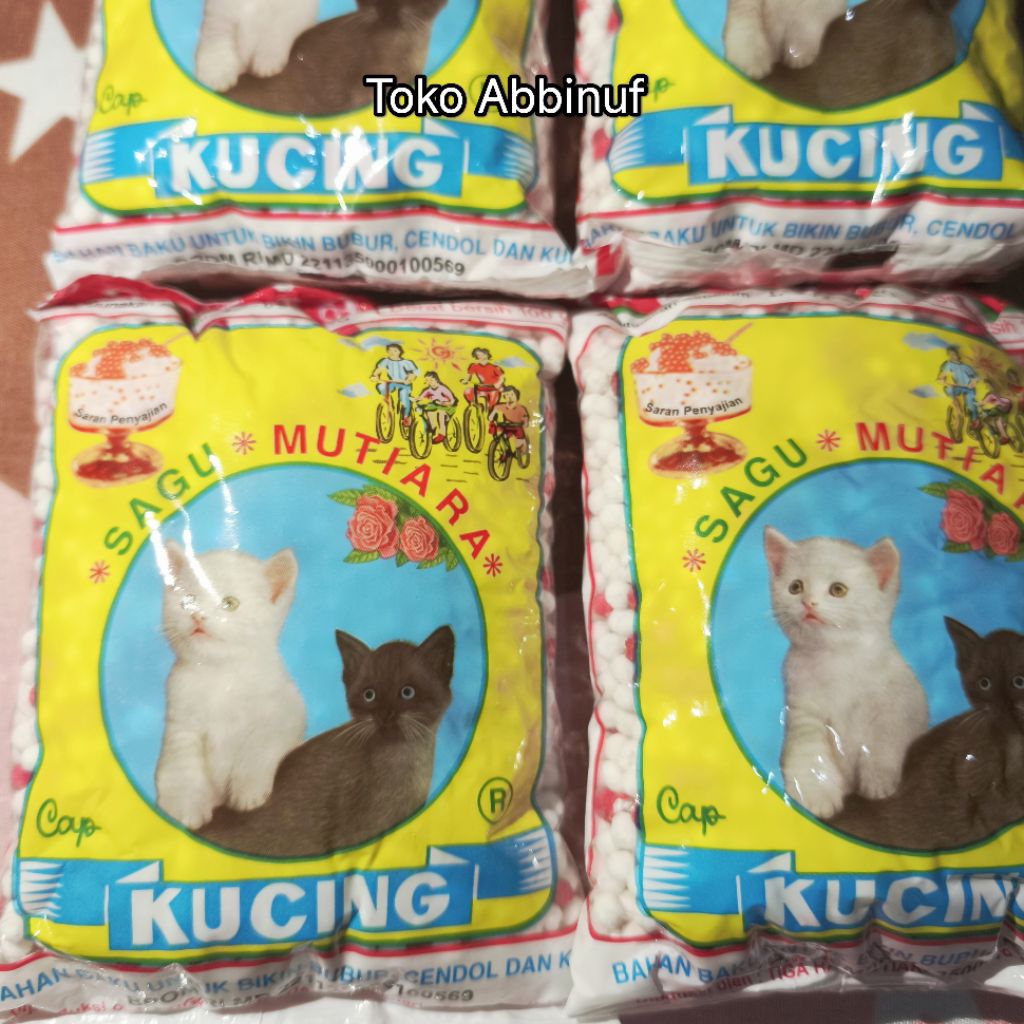 

1 PCS - SAGU MUTIARA CAP KUCING 100g - BUBUR SAGU MUTIARA