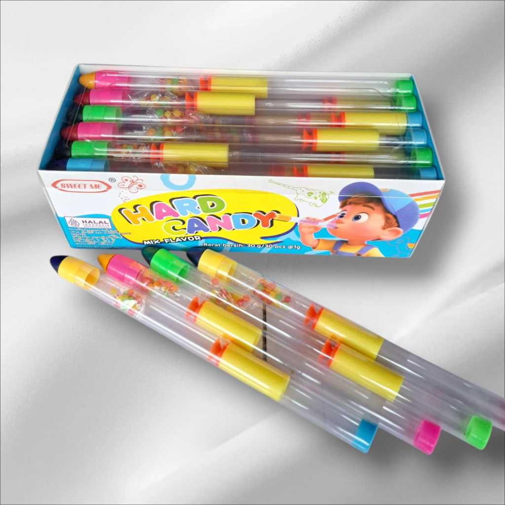 

Sweet me Hard Candy permen crayon 1 box isi 30 pcs