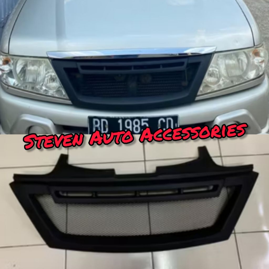 Gril Jaring Panther Touring Grill Grand Panter Turing Custom Hitam Doff