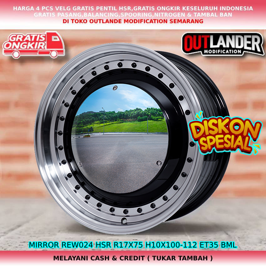 velg clasic velg R17 untuk mobil sienta audi mercy Vw Beetle New Golf Tiguan dll hsr mirror r17