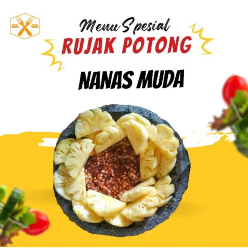 

Rujak Nanas Muda Segar 1 KG Komplit Bumbu Rujak | Sensasi Asam Manis Renyah