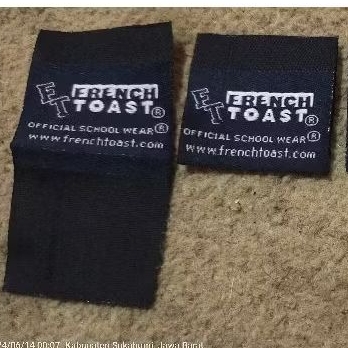 

tag label merek brand label merek/main label u/pakaian uk.(3,2 x 6,2)cm