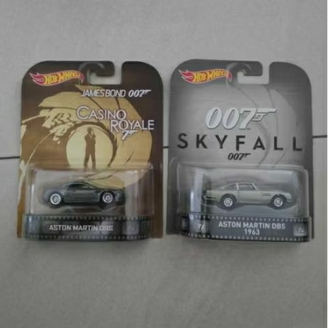 hot wheels retro entertainment set Aston Martin DBS db5 casino royale skyfall ban karet James Bond