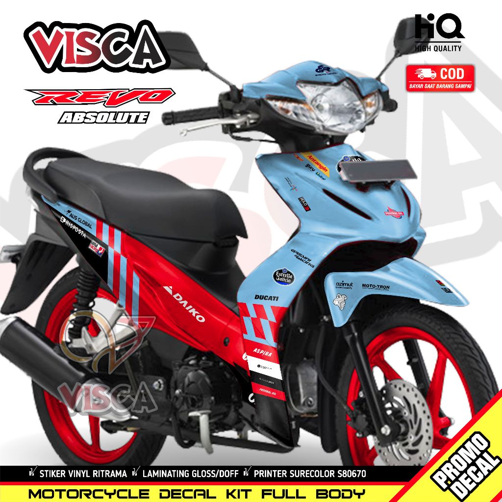 Decal Revo Absolute 110 Full Body Decal Absolute Revo Full Body Stiker Revo Absolute 110 Full Body S