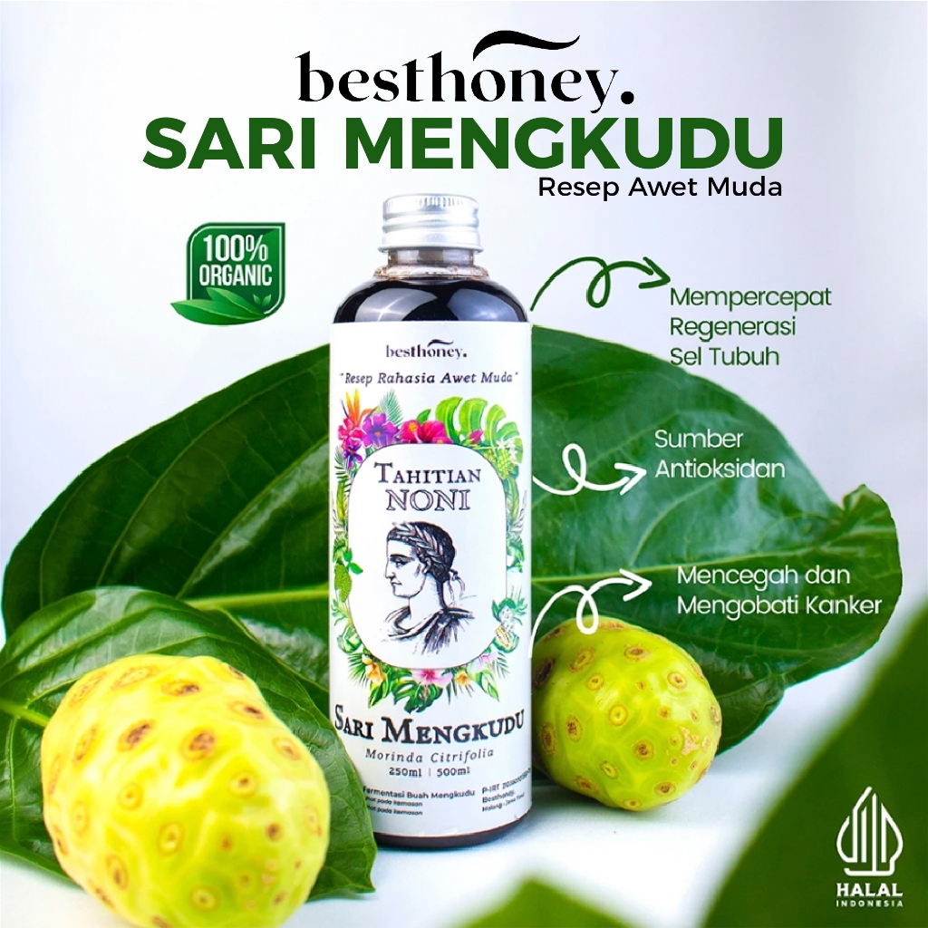 

Best Honey Sari Buah Mengkudu Pace Noni Asli Organik 250 ML
