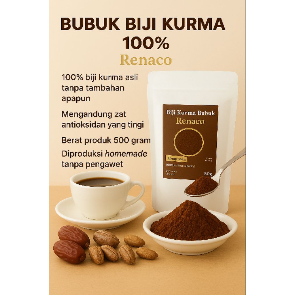 

Biji Kurma Bubuk Murni Kiloan by Renaco