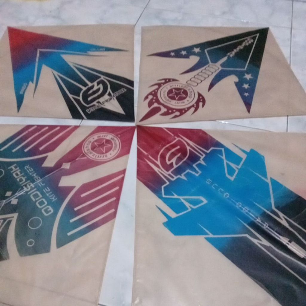 Layangan Sukhoi Super LILITAN kertas.coklat super isi 50.pcs