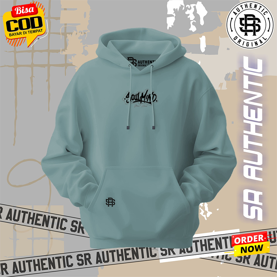 hudie cowok cewek bahan tebal distro premium sweater pria dan wanita brand lokal kota bandung jumbo