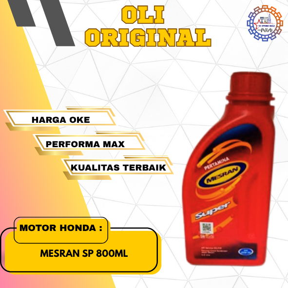 Oli Mesran Super 800ml Oli Pertamina Mesran Super 800ml Oli Mesin Motor Mesran Super 0,8ml