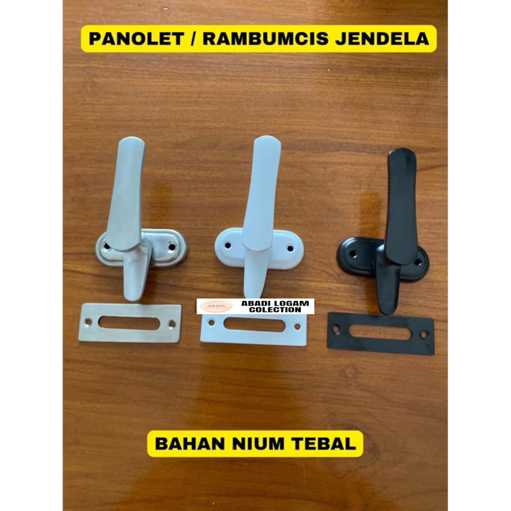 Rambuncis jendela aluminium tebal grendel slot jendela panolet slot stainless tebal