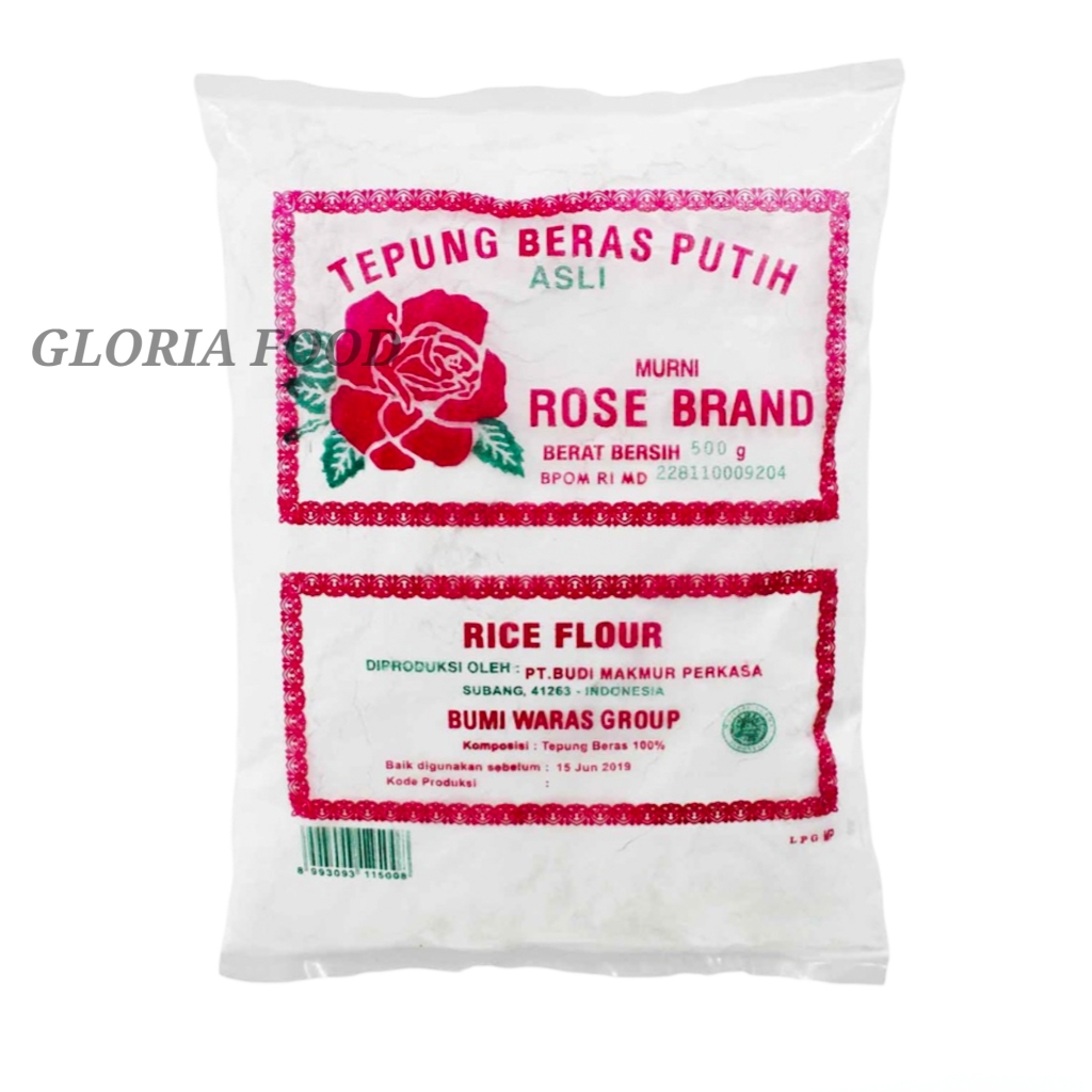 

TEPUNG BERAS MEREK ROSE BRAND 500 gram - 1 KARTON ISI 20 PCS