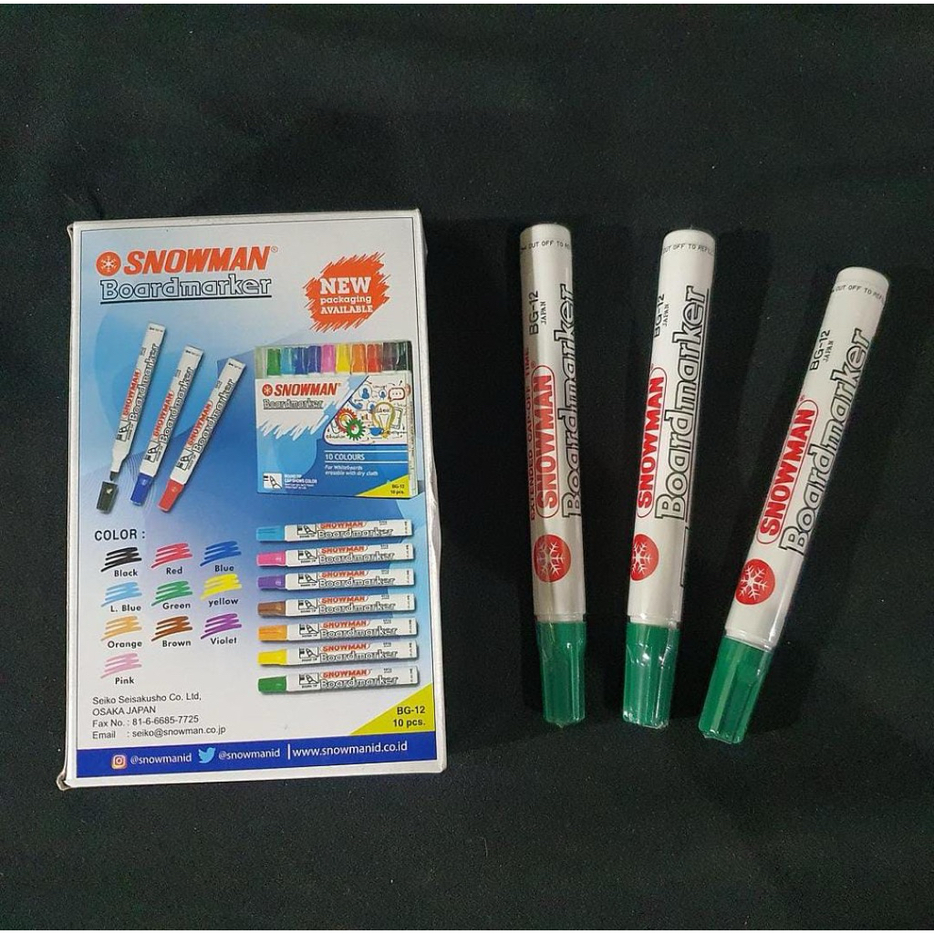 

Spidol BG-12 Green Snowman - 5016385