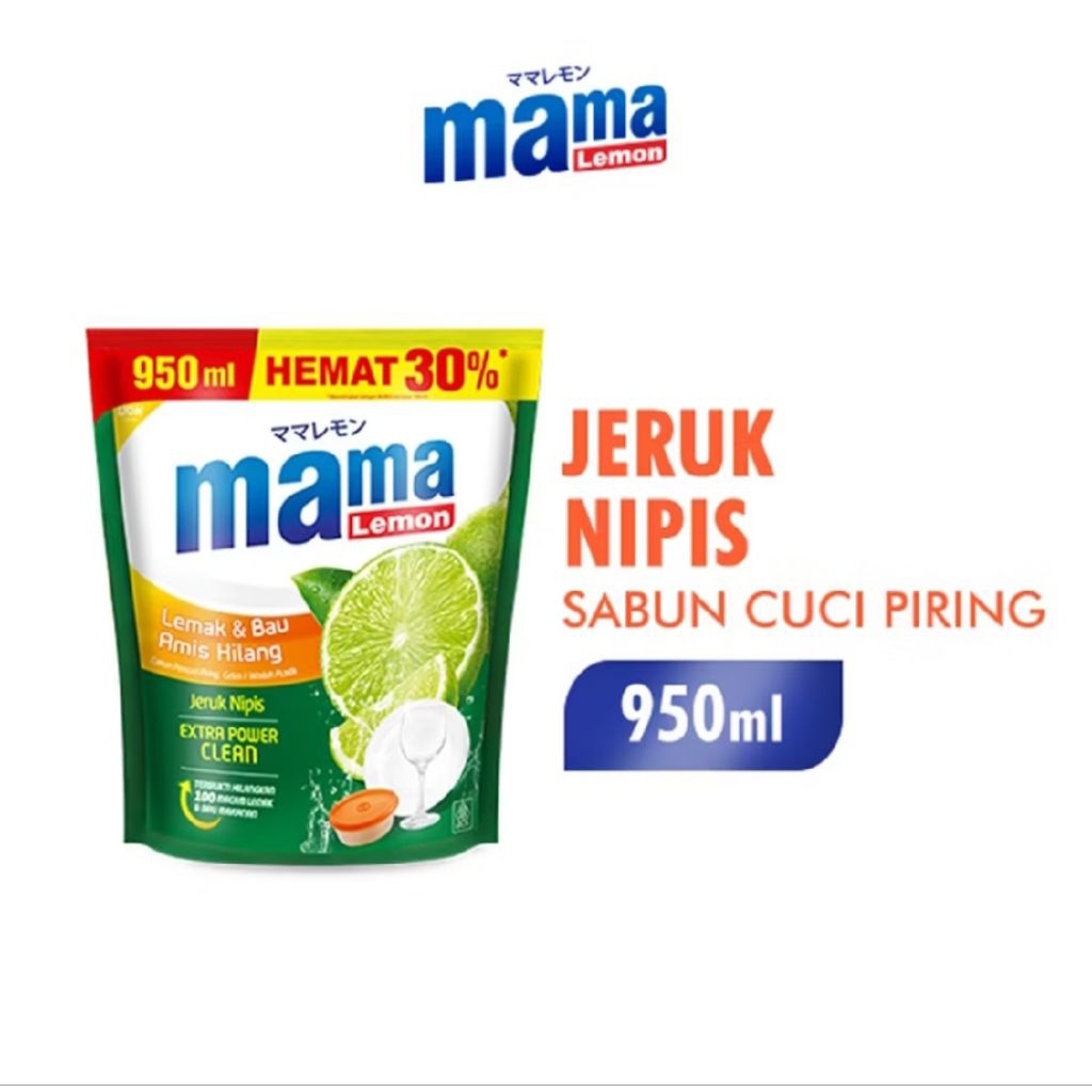Mama Lemon Jumbo 950ml - Sabun Cuci Piring Mama Lemon 950ml