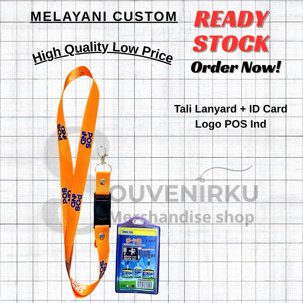 

Tali Lanyard + Card Holder Logo POS Indonesia