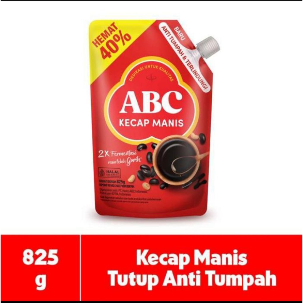 

ABC Kecap Manis 825g (Kemasan Baru)