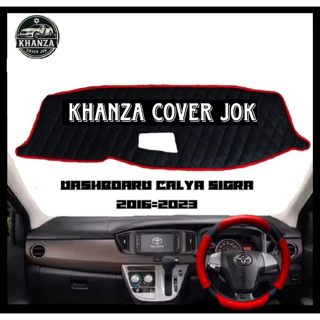 Alas Dashboard + Sarung Stir Mobil Calya Sigra 2016-2023 Aksesoris Interior Car